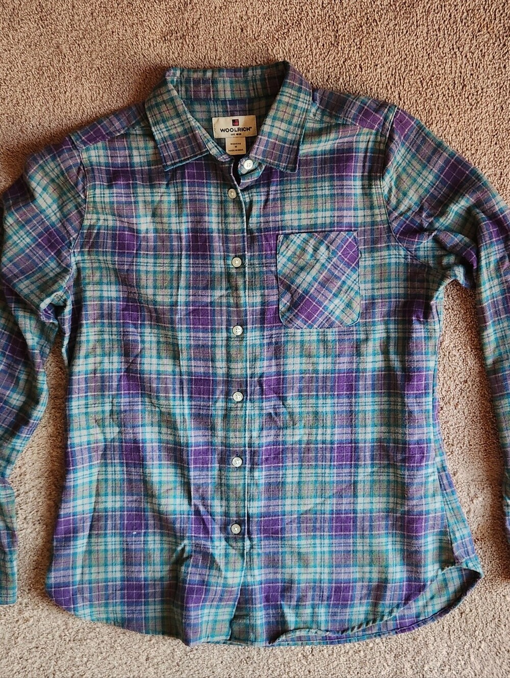 WOOLRICH Flannel Shirt Long Sleeves